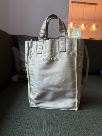 enSoie Seidentasche grün schimmernd - Cabas Micro bag 