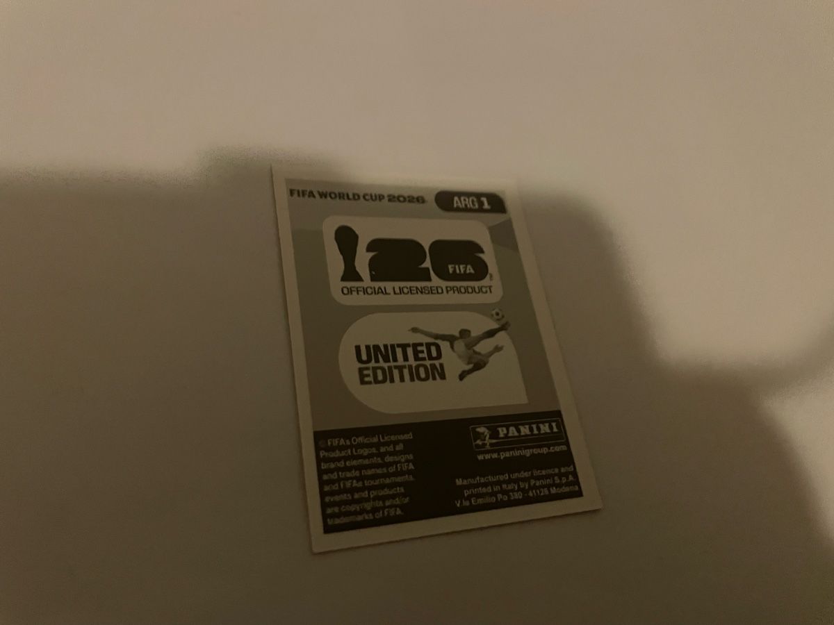 Panini Sammelbilder & Trading cards: FIFA WM 2026 Argentinien ARG 1 – Neu (gemäss Beschreibung) aus Winterthur von Cobraforce 1