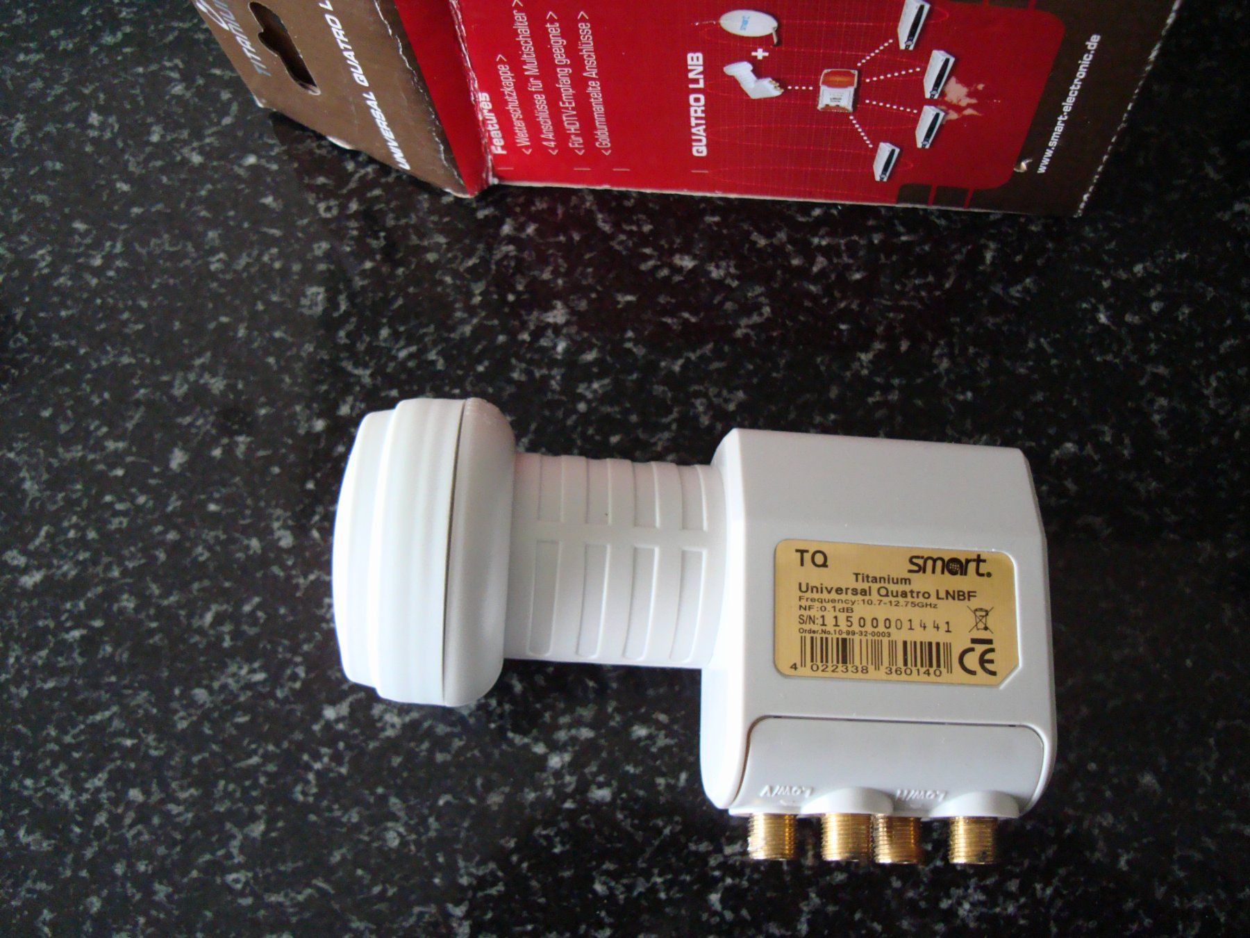 Radiocomunicazione: Titanium universal Quatro LNB TQ NF 0.1 dB – Nuovo e nell'imballaggio originale da Zürich venduto da Kazanlak 1