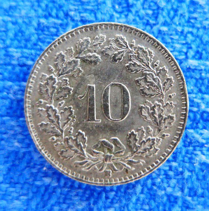 Tutti le monete: 7 x 10 Rappen den Jahren 1955/1957 (3x)/1958/1960 und 1962 – Usato da Glattpark(Opfikon) venduto da Latouret 6