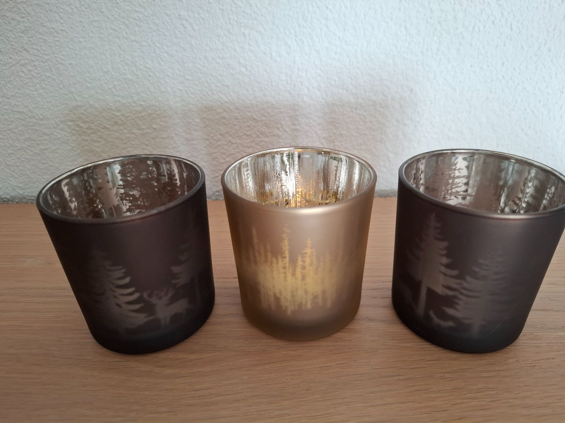 Toutes les décorations: 3 Glas Teelichtbecher – Neuf avec emballage d'origine à Dietikon par oldi53 1