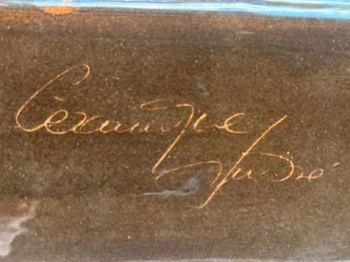 Hugo Kohler Servierplatten: Platte Keramik; Hugo Kohler, Biel – Gebraucht aus Gächliwil von H-PL 2