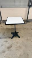 Table bistrot pied fonte Gillet ars castres 1981 vintage