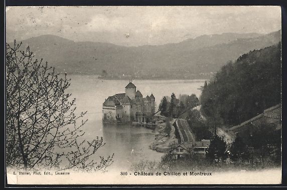 Cartoline postali: Montreux, Panorama et Château de Chillo – Usato da Berlin venduto da bartko-reher