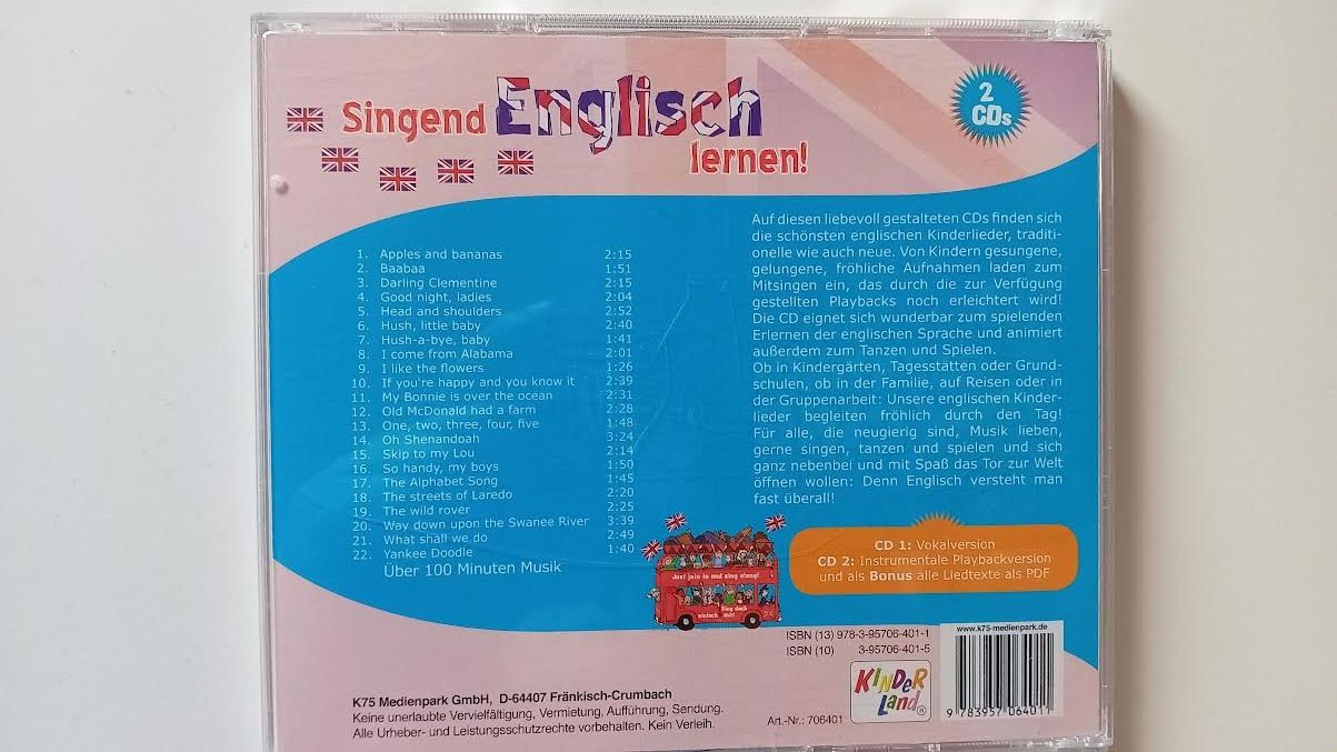 CD: CD Kinderlieder Englisch lernen – Usato da Salez venduto da Robe12 1