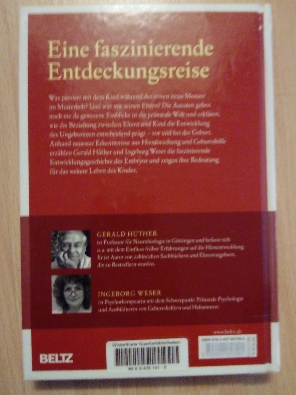 Libri: Das Geheimnis der ersten neun Monate Gerald Hüther – Usato da Winterthur venduto da Colonica 1