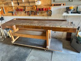 Hobelbank Buchenholz, Fahrbar