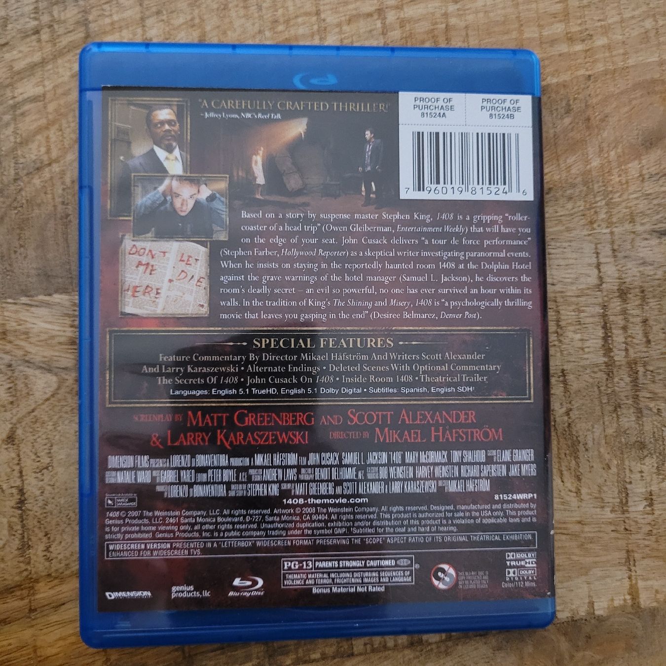 Tous les DVDs: 1408 bluray Stephen king John Cusack samuel l. jackson – D'occasion à Volketswil par uffdu 1