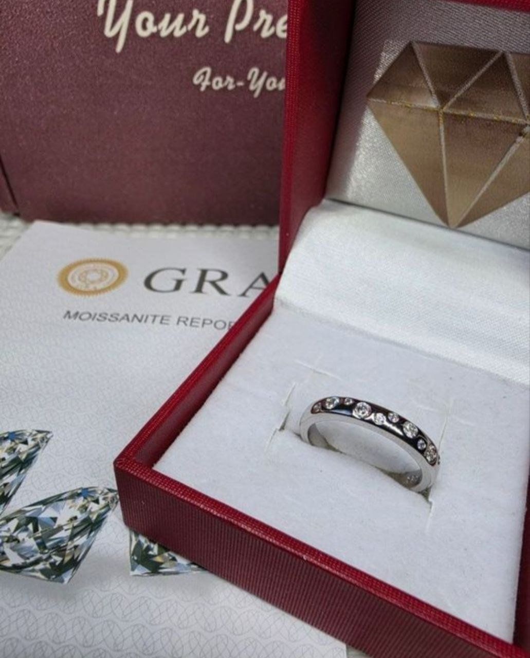 Ringe: Bague argent avec diamants de moissanite certifiés GRA – Neu und originalverpackt aus Reconvilier von Tsma67 1