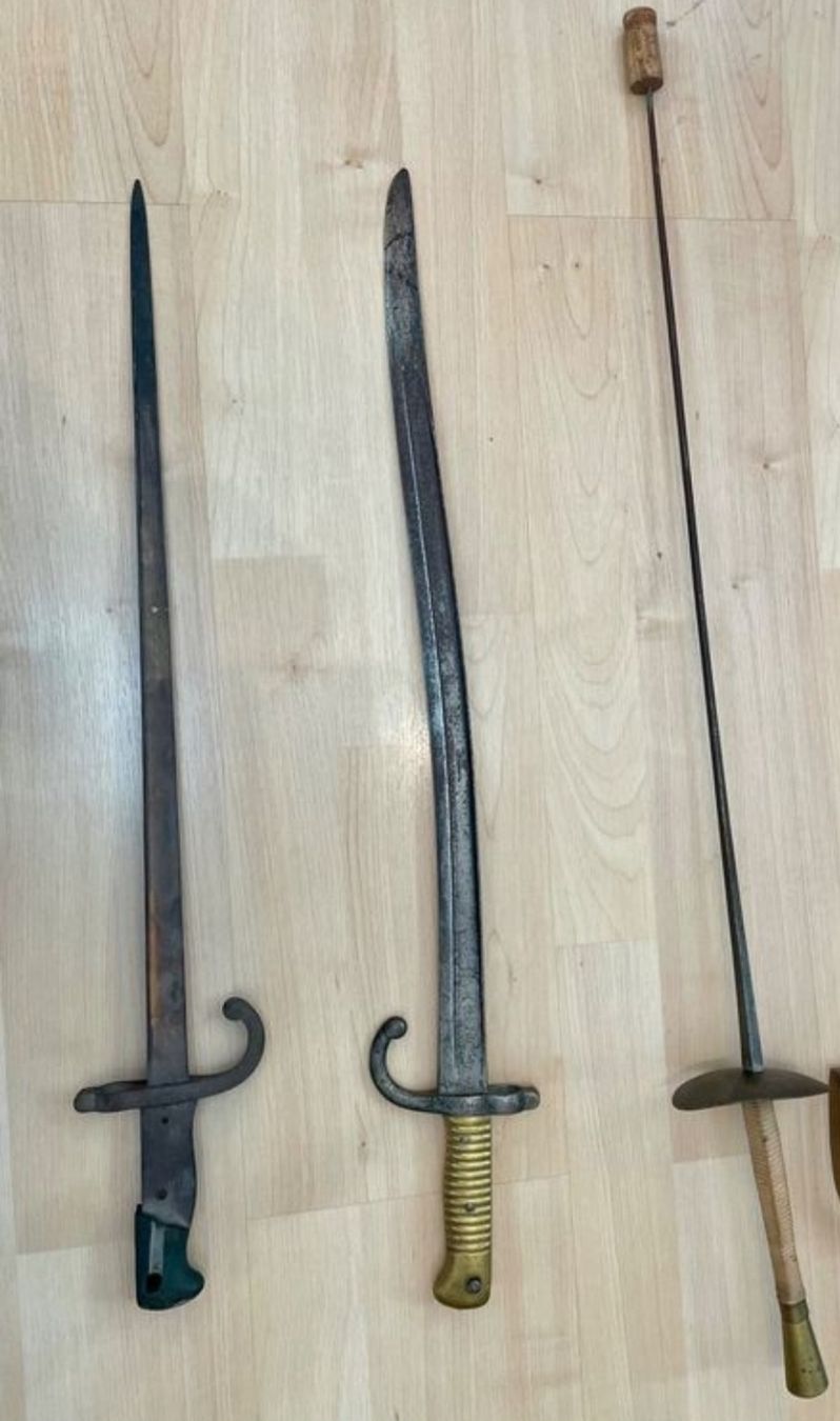 Stichwaffen: säbel sammlung – Defekt aus Schwellbrunn von Rosaroterpanter