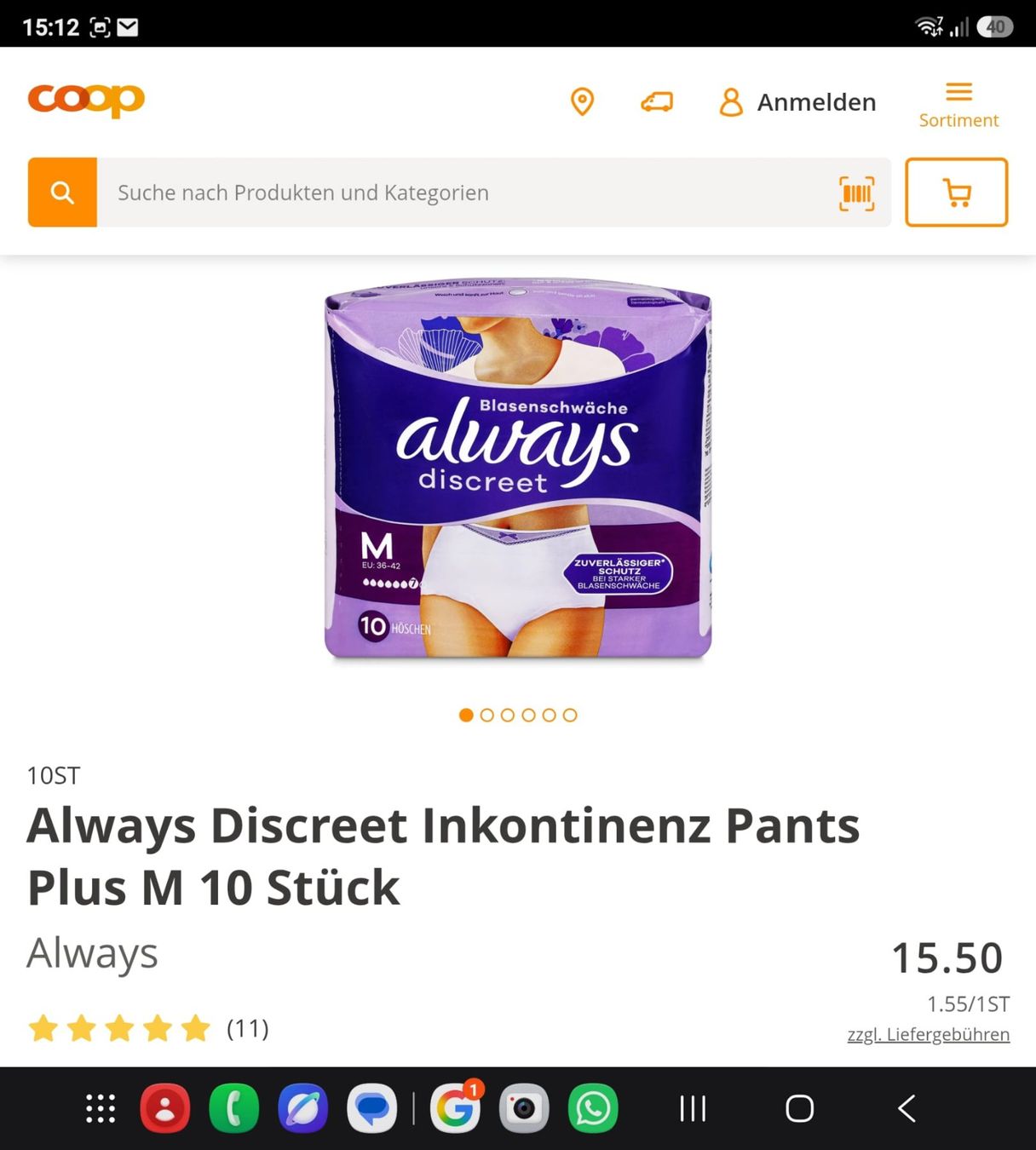 Autres soins du corps: 1 Pack Always Discreet Gr. M – Neuf avec emballage d'origine à Wikon par Speedy_li 1