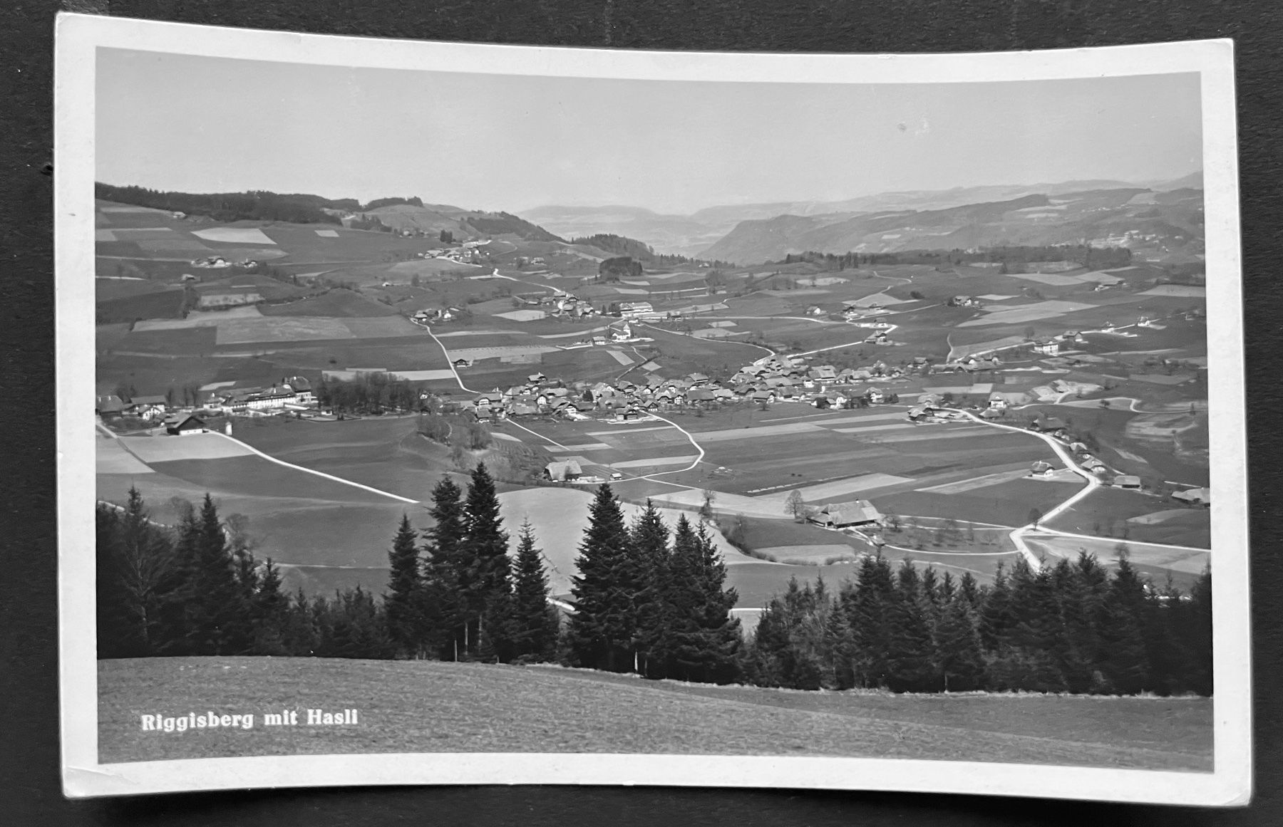 Cartoline postali: Riggisberg mit Hasli, ca. 1930 – Usato da Wabern venduto da DaxKarten-75