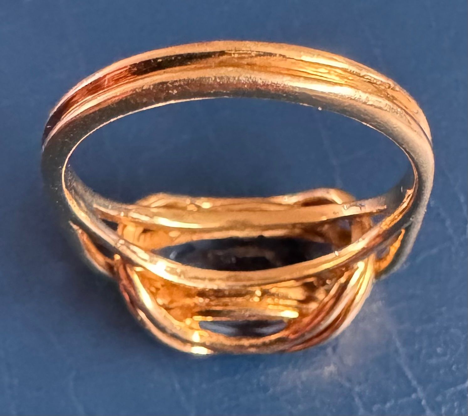 Anelli: 750-er Gold Ring mit blauem Stein – Usato da Ebikon venduto da Dmasterx 4