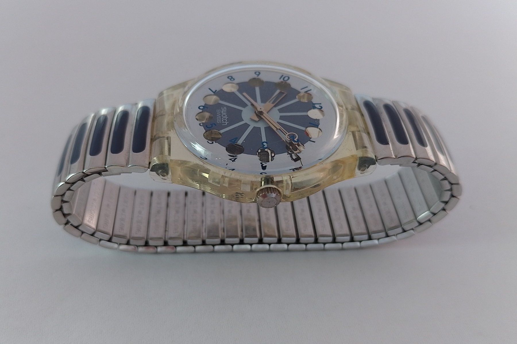Swatch Uhren: Swatch Gent Flex "Blue Segment" GK148 (1991) – Gebraucht aus Basel von Givens_Watches 2