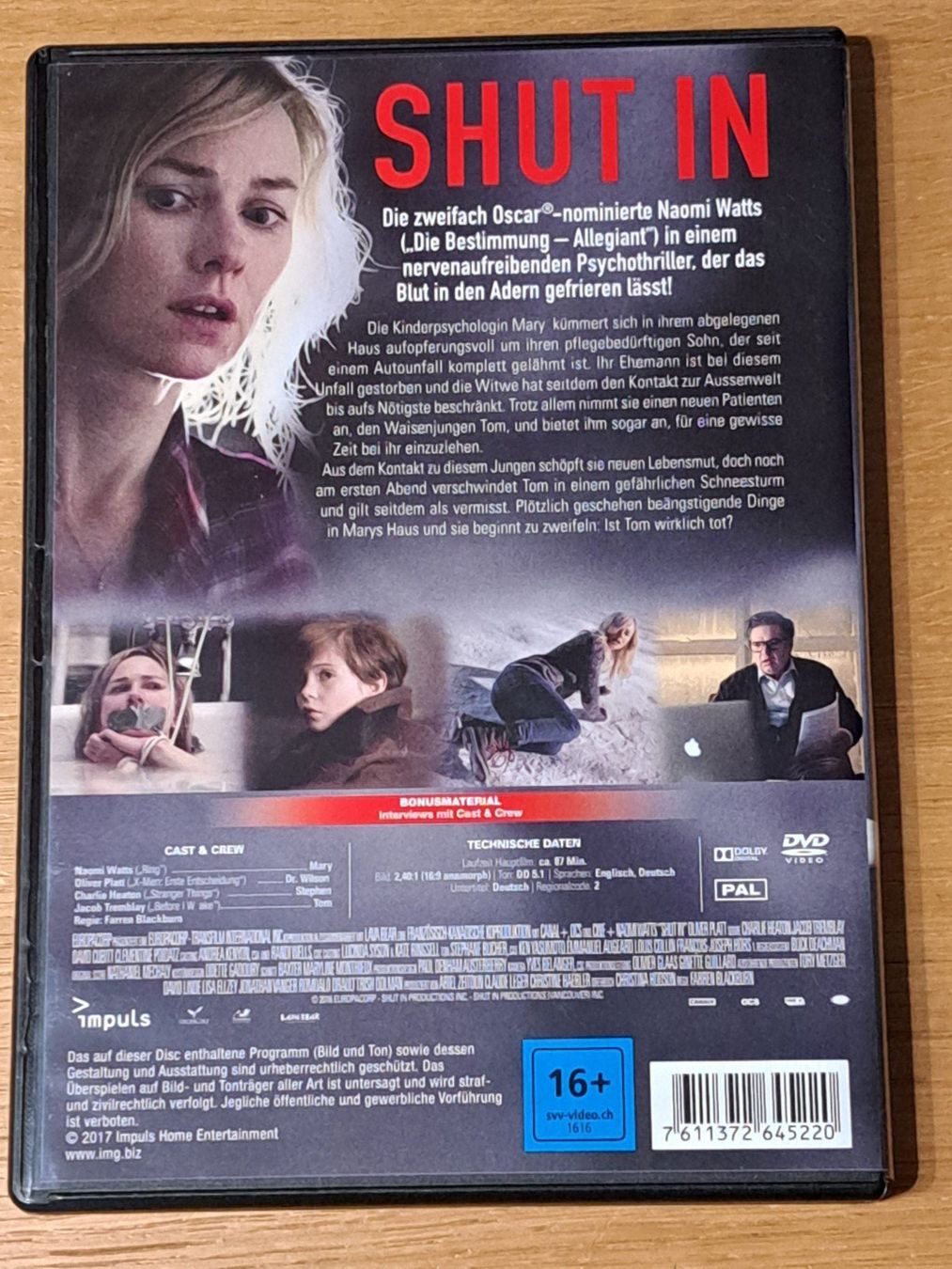 Tutti i DVDs: DVD SHUT IN mit Naomi Watts – Nuovo (secondo la descrizione) da Unterseen venduto da Kanica 1