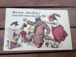 Carte postale ancienne humoristique - Collection!