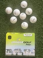 AlmostGolf Point3 Trainingsbälle  10 Stück mit Box
