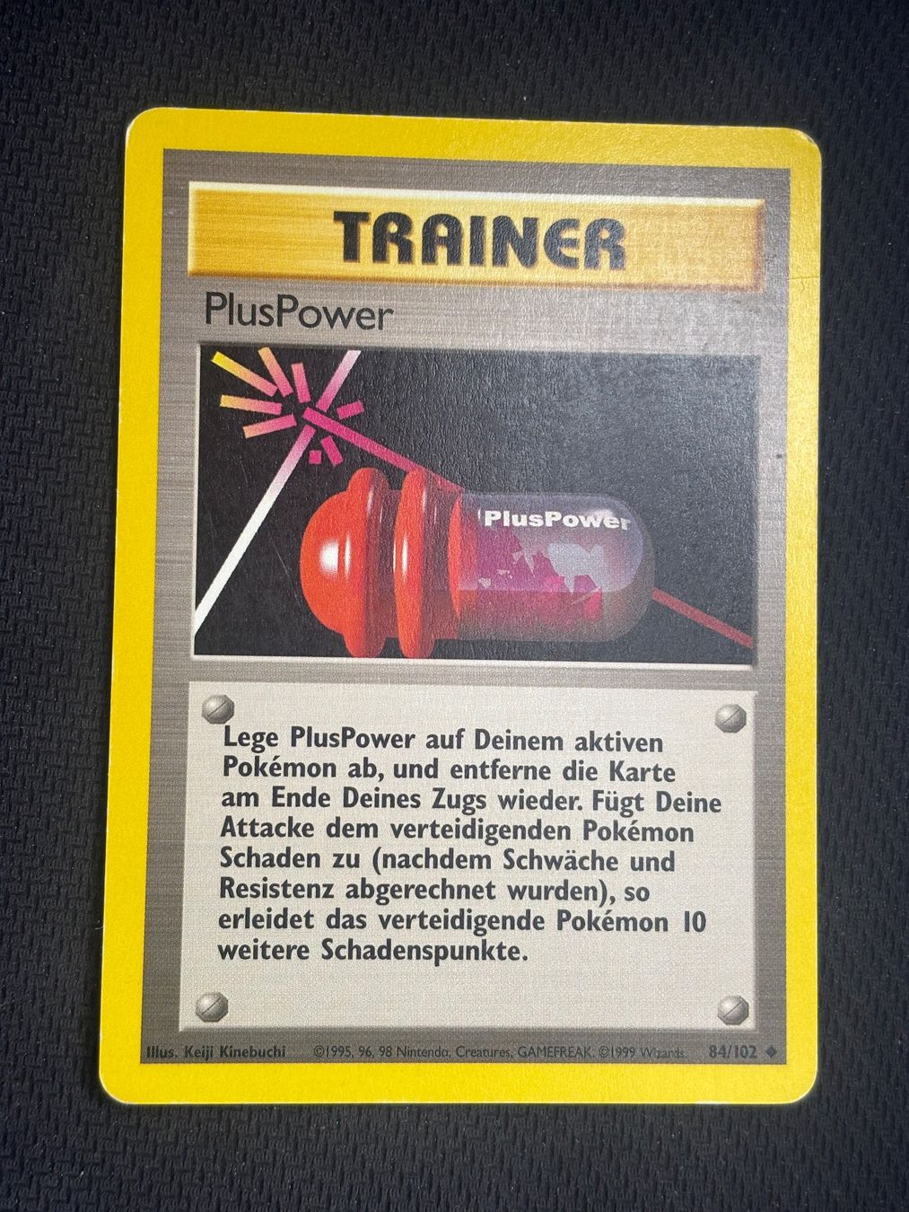 Pokémon Carte collezionabili: Pokemon PlusPower 84/102 WOTC Base Set DE – Usato da St. Gallen venduto da KantoKarten