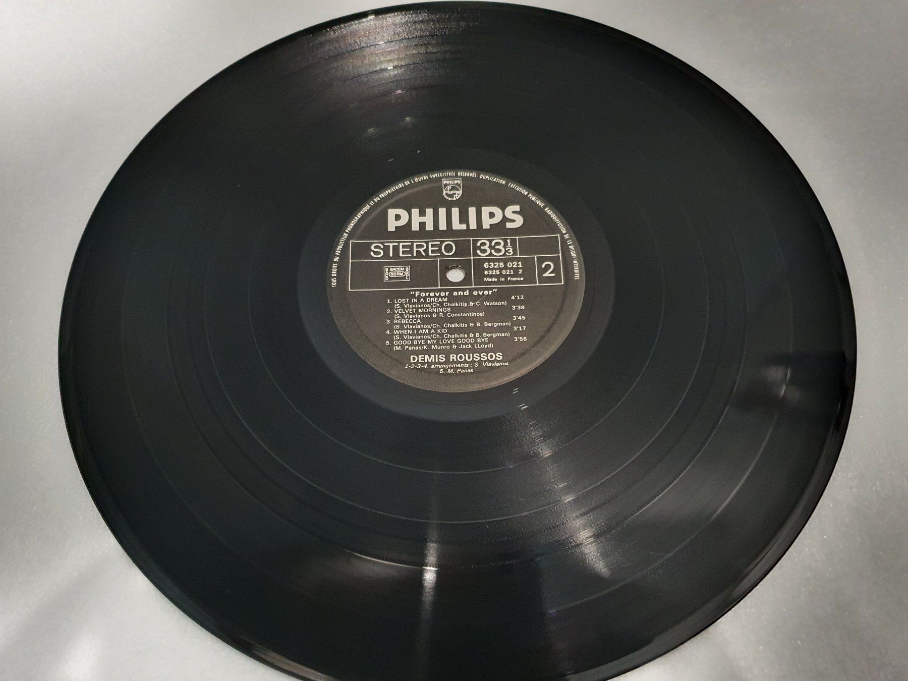 Dischi in vinile: Démis Roussos – Forever And Ever – Usato da Uster venduto da Vinyl-Leidenschaft 6