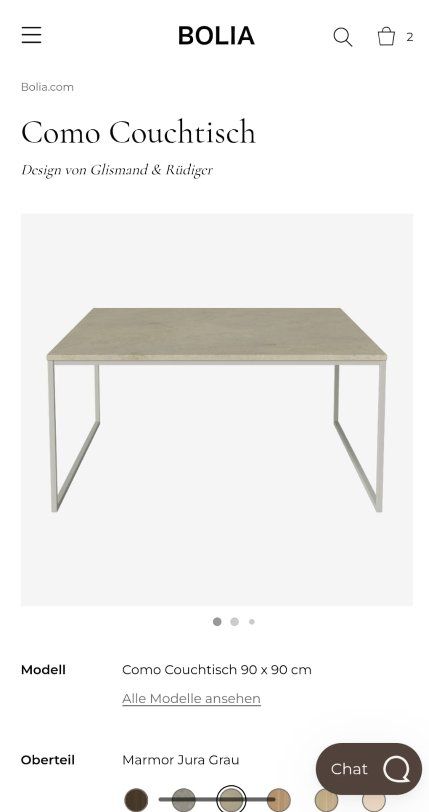 Bolia Tische: Como Couchtisch mit Marmorplatte von BOLIA – Gebraucht aus Bergdietikon von Lindor12 2