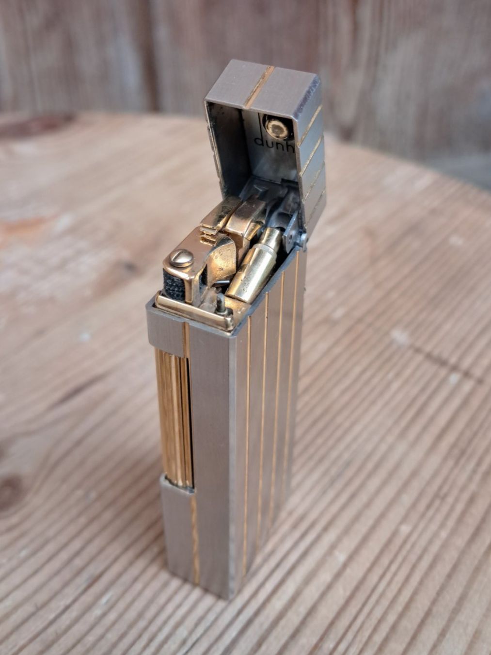 Dunhill Feuerzeuge: Dunhill Rollagas 1986 Lignes en or – Gebraucht aus Bern von Phandora 5