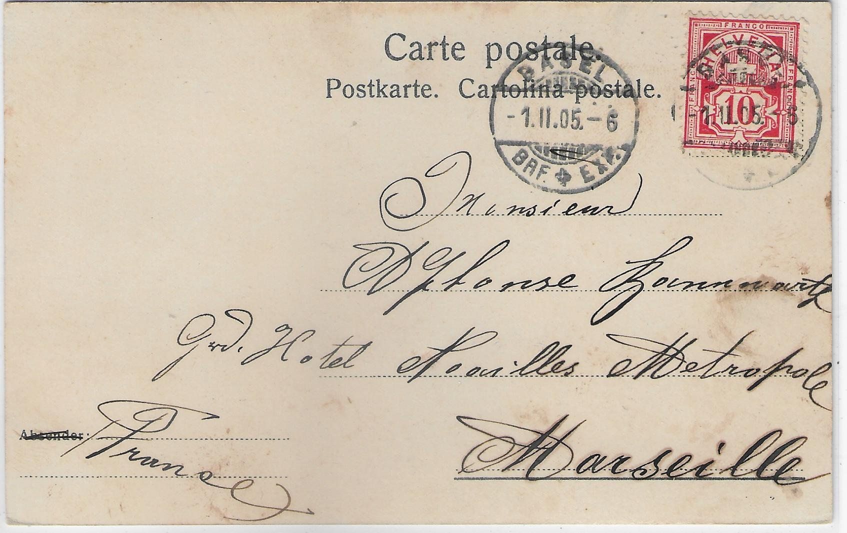 Cartes postales: Basel - Grossratsaal - Litho – D'occasion à Ettingen par Kartenplanet 1