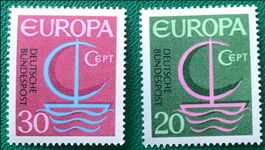 Briefmarken aus Deutschland 1966 Europa – Segelschiff