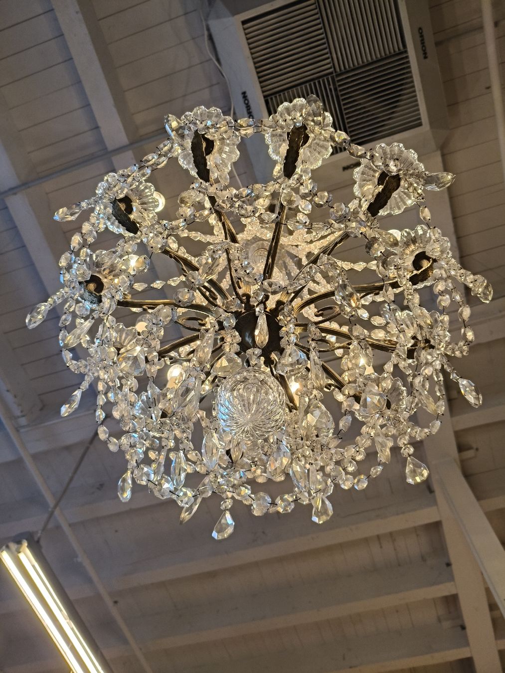 Lampadari & plafoniere: Kronleuchter Kristall, Original , ca. um 1850 – Usato da Zwingen venduto da inf_2blh 3