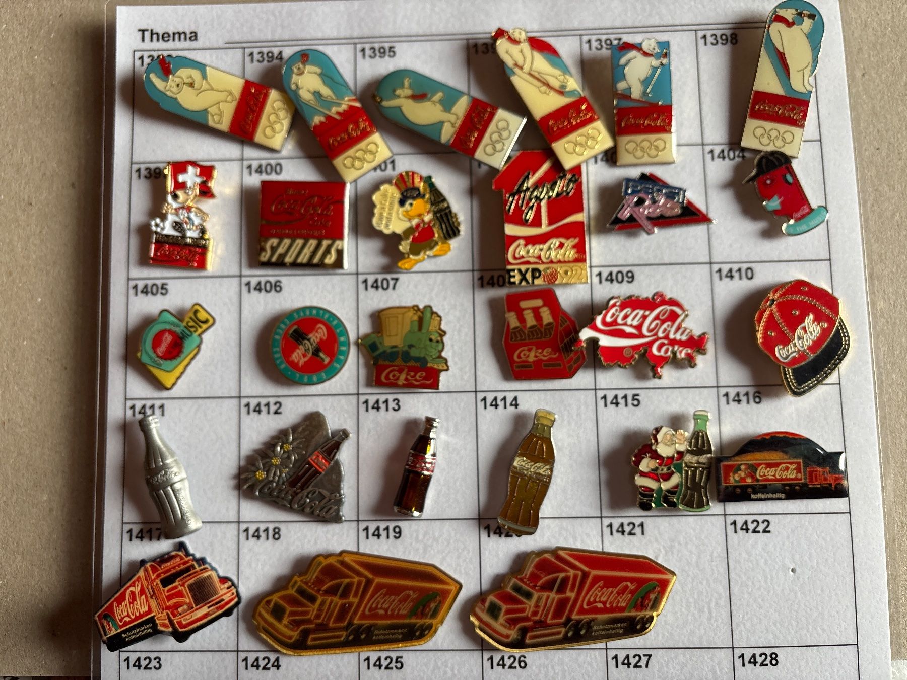 Placchette & Badge: Pins Coca Cola 27 Stk. – Usato da Lützelflüh-Goldbach venduto da NicoleL.