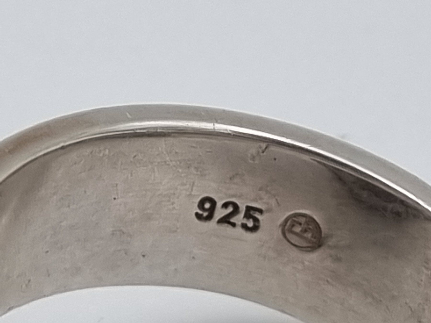 Anelli: Silberring 925 mit riesigem Stein (Rauchquarz oder Glas) – Usato da Kölliken venduto da ter_lkc7 7