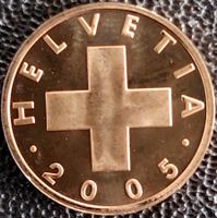 1 Rappen 2005 stgl. / aus Münzsatz