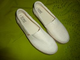 espadrilles semelles compensés pointure 40 beige TOMS wear G