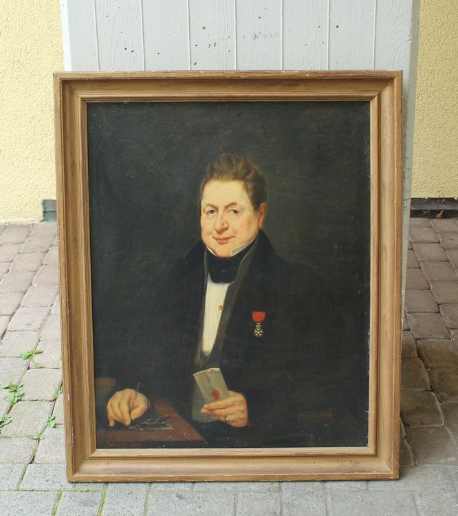 Langlois Oel auf LW Portrait Gentleman sign. + datiert 1836 Kaufen