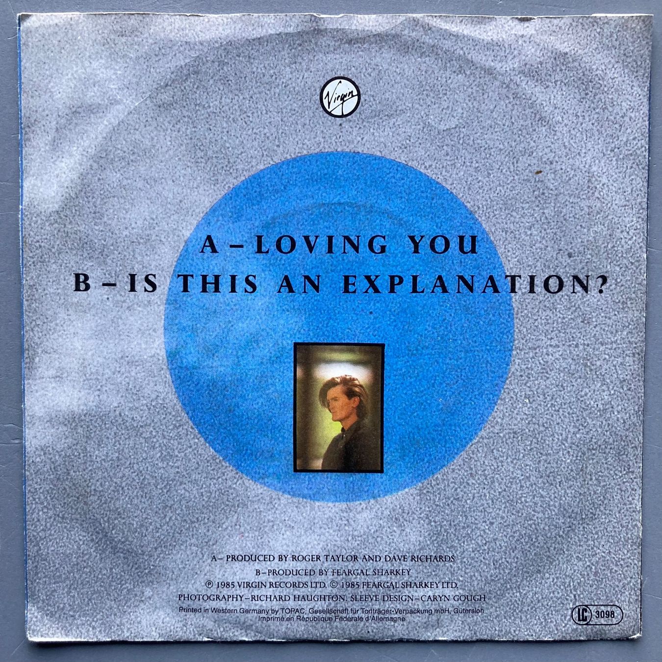 Schallplatten: FEARGAL SHARKEY - LOVING YOU – Gebraucht aus Poliez-Pittet von Newtown-Records 1