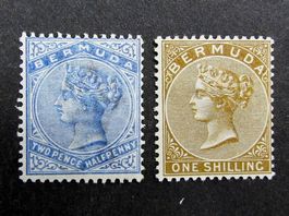Briefmarken Bermuda 1883/98 Queen Victoria, ungebraucht