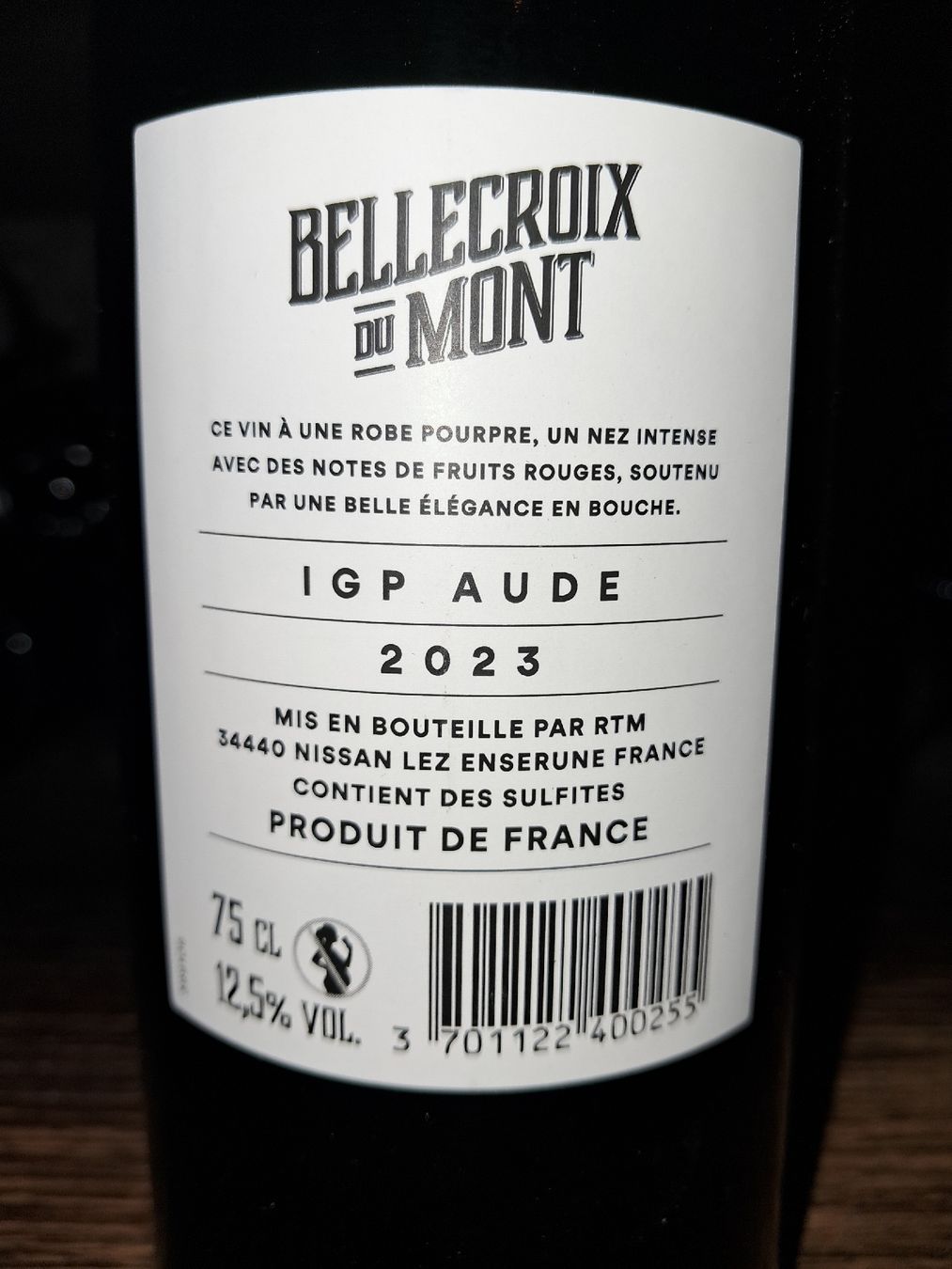 Vino: Bellecroix du mont aude 2023 – Nuovo e nell'imballaggio originale da Le locle venduto da juliensaran 3