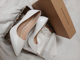 Elegante weisse Damenschuhe von River Island, Gr. 39
