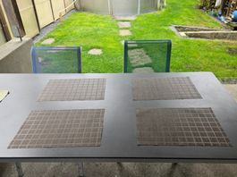 4 Kunststoff Platzset, Tischset, abwaschbar  45 cm x 30 cm