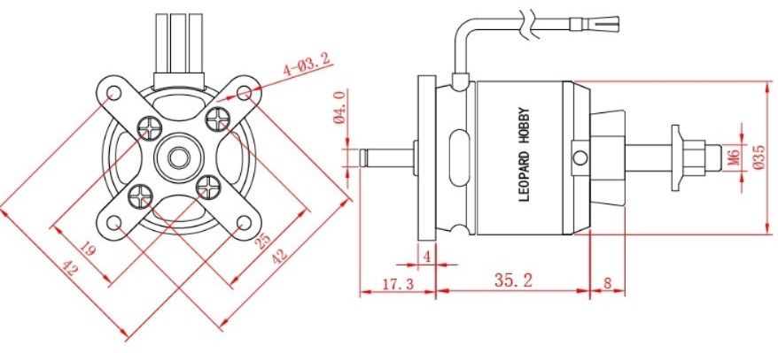 Motori: Leopard LC3536-6T 1270KV – Nuovo (secondo la descrizione) da Flawil venduto da Wingman.17 4