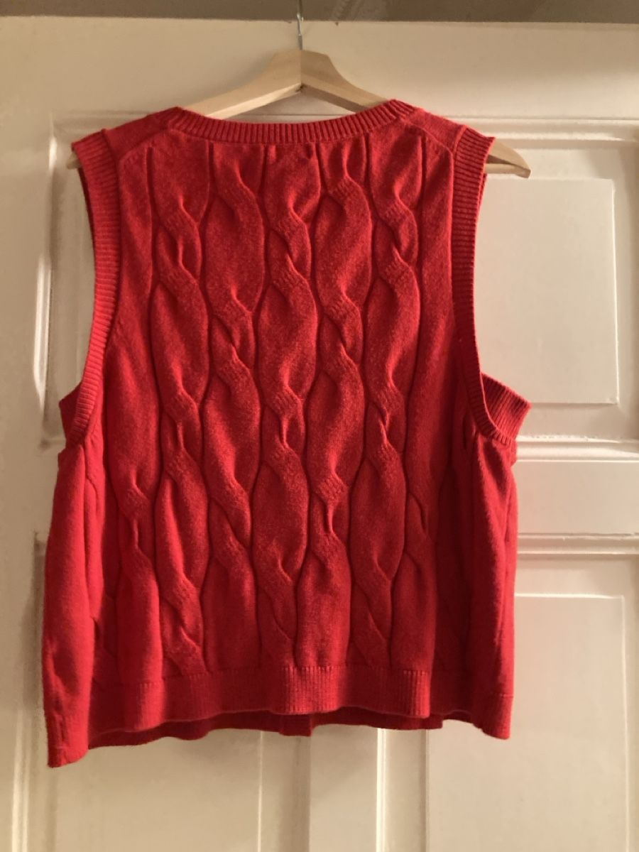 Gilet & Giacche senza maniche: Roter Pullunder, NEU, Gr. XL – Nuovo (secondo la descrizione) da Luzern venduto da bettygreen 1