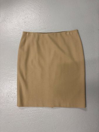 Marc Cain Rock Gr. 44 beige Wolle Kaschmir knielang