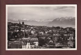LAUSANNE - Vue partielle et les Alpes - 1932