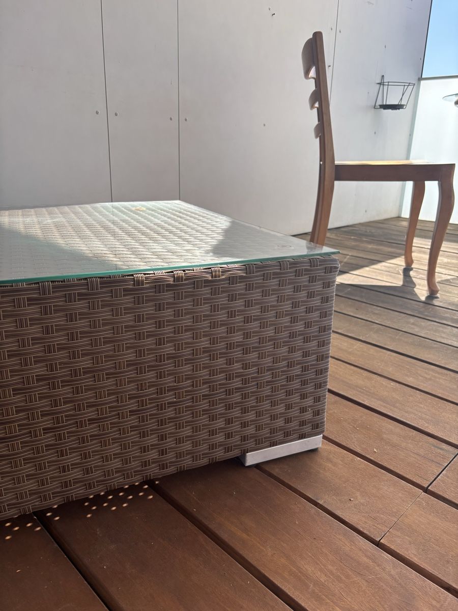 Tavoli: Balkon Tisch Ratan Glas – Usato da Aadorf venduto da freepro 2