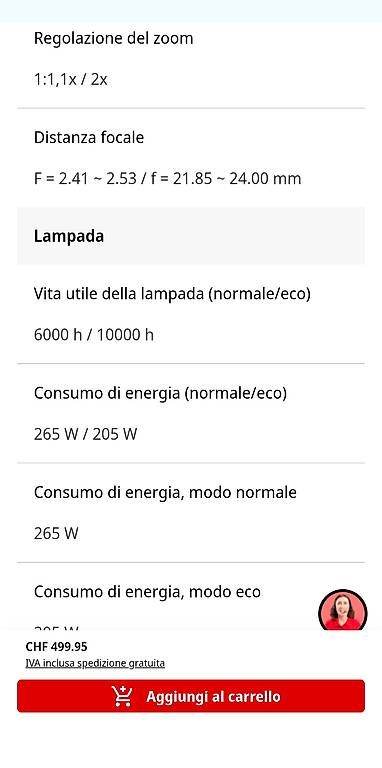 Acer Proiettori: Beamer Acer HD 4000 lumen – Usato da Ludiano venduto da licealice 4