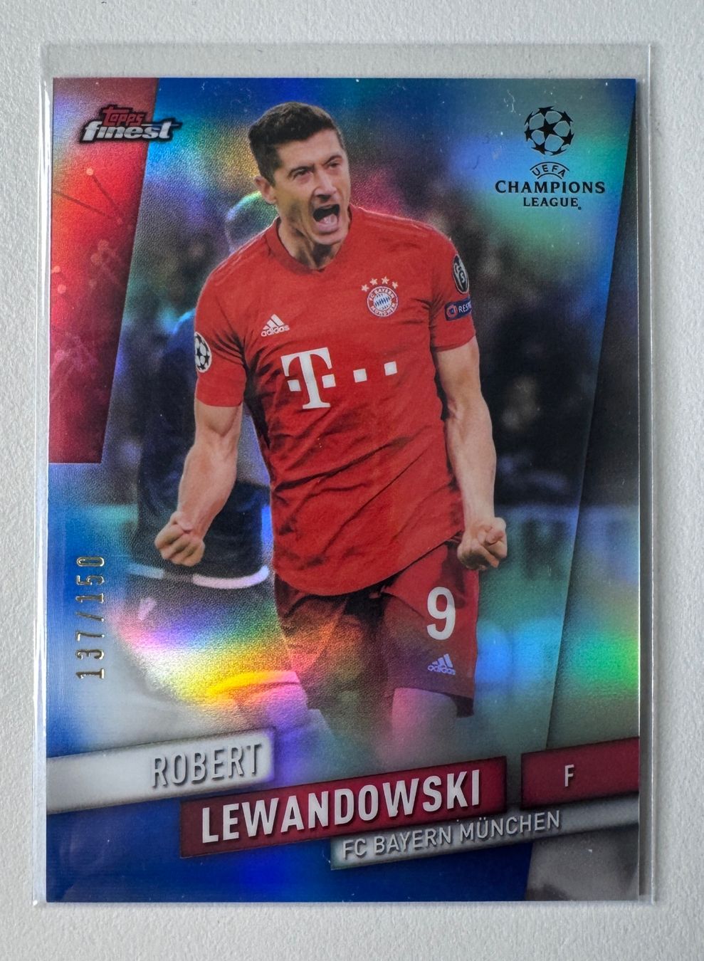 Topps Carte collezionabili: Robert Lewandowski 2018-19 Topps UCL #58 Blue Refractor /150 – Nuovo (secondo la descrizione) da Jegenstorf venduto da plataOplomo