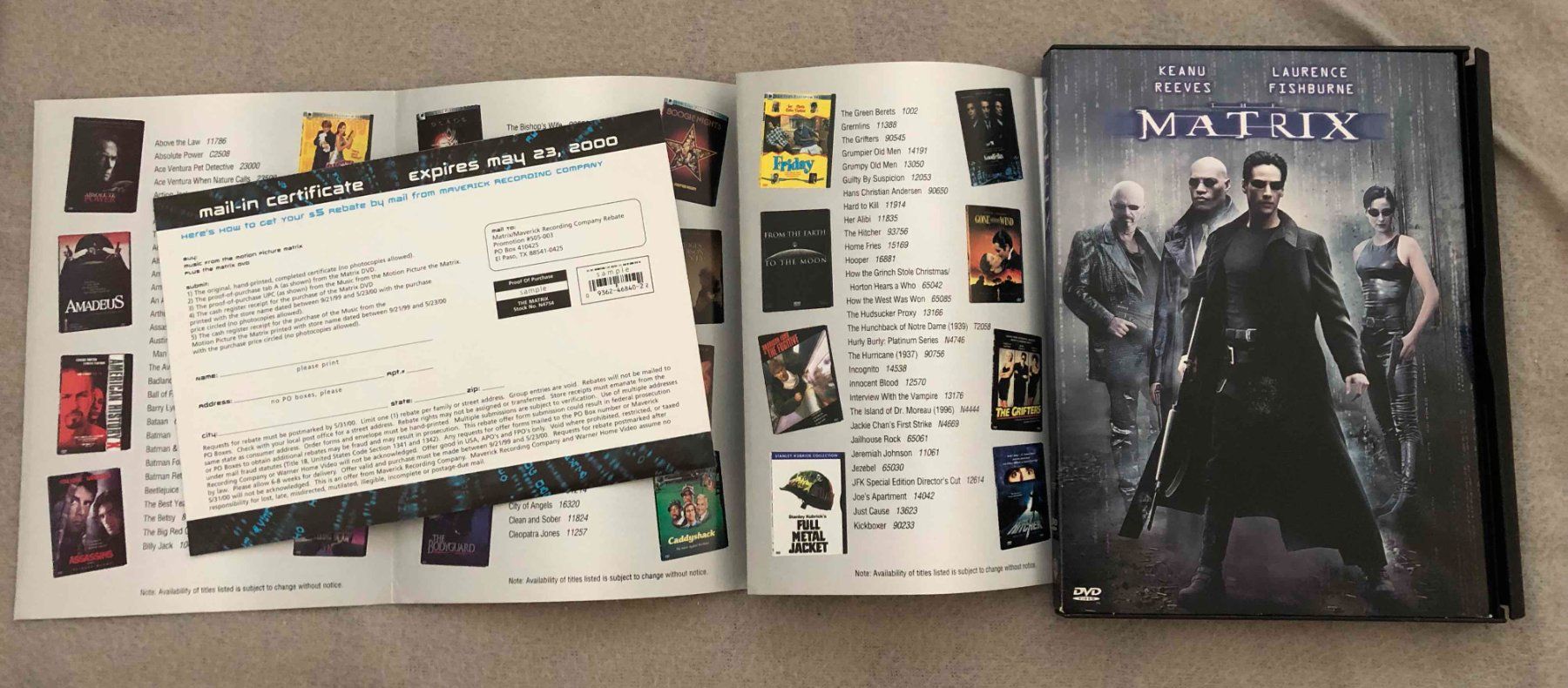 Alle DVDs: MATRIX DVD – Gebraucht aus Zürich von dojoal64 1