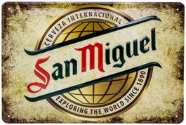 Blechschild 3D-SAN MIGUEL-SINCE 1890