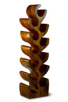 Weinregal Suar Holz Flaschenständer 12 Flaschen 100 cm