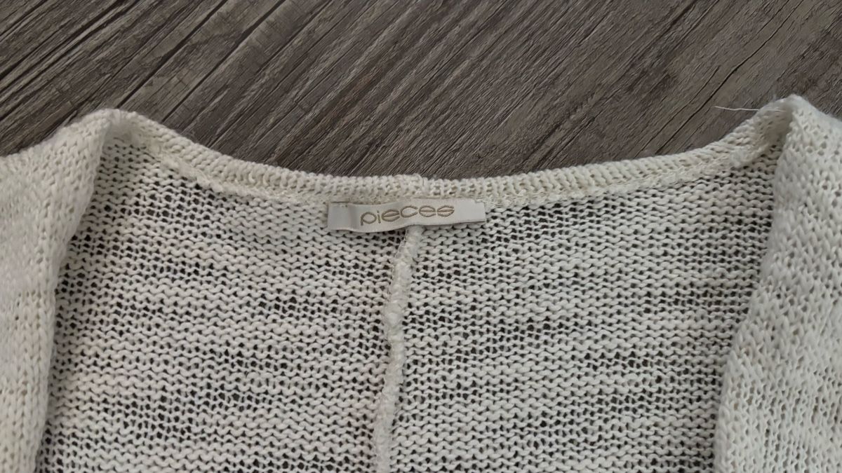 Jacken: Longstrickjacke von Pieces, offwhite one size – Neu (gemäss Beschreibung) aus Aarwangen von jbl_y8z7 2