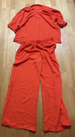 Sommerliches, rotes Set, Gr. XL, luftig und bequem! Neu